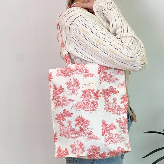 Tote bag toile de Jouy